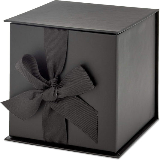 Hallmark_Small_Gift_Box_with_Bow_and_Shredded_Paper_Fill_(Black_4_inch_Gift_Box)_for_Weddings,_Graduations,_Birthdays,_Father's_Day,_Groomsmen_Gifts,_All_Occasion
