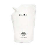 OUAI Detox Shampoo - Clarifying Shampoo for Build Up, Dirt, Oil, Product and Hard Water - Apple Cider Vinegar & Keratin for Clean, Refreshed Hair - Sulfate-Free Hair Care