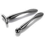 LISAPACK 2PCS Metal Eye Cream Applicator Wand Stick, Massager Tool for Facial Massage, Reduce Puffiness