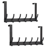 Optish Over The Door Hooks, Door Hanger Hooks for Hanging, Towel Racks for Bathroom with 12 Coat Hook, Coat Rack College Dorm Essentials Bathroom Accessories
