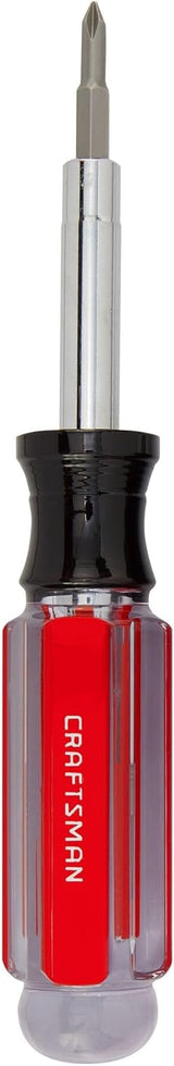 CRAFTSMAN Screwdriver Multi-Bit Set, 6 in 1, Acetate Handle (CMHT66052)