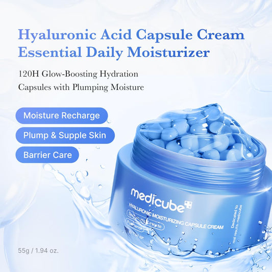 medicube_Capsule_Cream_with_Hyaluronic_Acid_|_120H_Lasting_Hydration,_Barrier_Care,_Calming_Daily_Facial_Moisturizer_For_All_Skin_Types_|_Panthenol_&_Ceramides_|_Korean_Skincare,_1.94_oz
