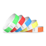 500 WristCo Tyvek Wristbands for Events – 500 Count, 5-Color Variety Pack – Tamper-Proof Design Prevents Reuse – Premium-Grade Bracelets for Hospital & Medical ID, Party, VIP Identification