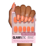Glamnetic Press On Nails - Solid Opaque Light Pastel Short Oval Nails, Reusable | 15 Sizes - 30 Nail Kit Nail Art Nail Care Nail Polish Polish Salon Uv Manicure Cutics