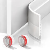 Suptikes 2 Pack Door Draft Stopper,Door Sweep for Exterior & Interior Doors,Door Bottom Seal Dust and Noise Insulation Weather Stripping Draft Guard Insulator, 1.8" W x 37" L,White