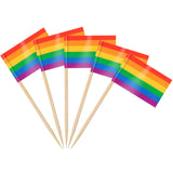AhfuLife 48 Countries World Flag Toothpick Cake Toppers for World Soccer Decorations, 100pcs Cocktail Stick Flags for World cup Cupcake Toppers Bar Party Supplies