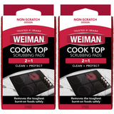 Weiman Cook Top Scrubbing Pads, 3 Count, 2 Pack Cuts Through the Toughest Stains - Scrubbing Pads Carefully Wipe Away Residue
