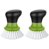 MR.SIGA Dish Scrub Brush, Palm Brush Dish Scrubber with Ergonomic Grip, Kitchen Brushes for Dishes, Pack of 2
