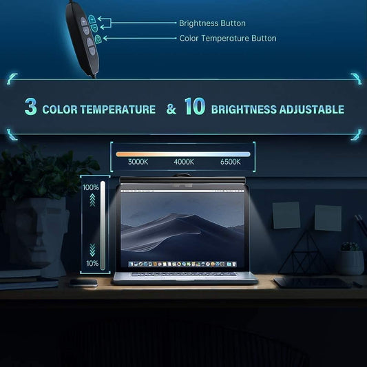 CATPOWER_Portable_Laptop_Monitor_Light_Bar_with_USB_Connection,_e-Reading_LED_Task_Lamp,_3_Color_Temperature_Settings,_10_Levels_of_Brightness_Adjustment,_No_Glare_on_The_Screen,_Saves_Space