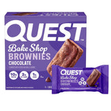 Quest Bake Shop, Chocolate Brownies, 10g Protein, 2g Net Carbs, 1g Sugar, 4 Count