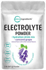 Micro Ingredients Electrolyte Powder | High Potassium (1,000mg) + Coconut Water & Real Lemon Juice | No Sugar, Keto Friendly | Non-GMO