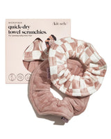 Kitsch Microfiber Hair Towel Scrunchies - Soft and Highly Absorbent Microfiber Scrunchie for Women | Reduces Heat Drying Time | Ideal Gifts for Women