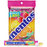 Mentos Candy, Mint Chewy Candy Roll, Fruit, Non-Melting