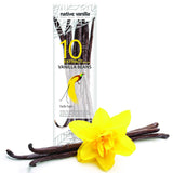 10 Organic Madagascar Vanilla Beans - Gourmet Grade A Premium Vanilla Pods - For Vanilla Extract & Baking - For Cooking, Desserts & More - 100% Vegan & Kosher - Non-GMO & Gluten-Free - Native Vanilla