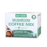 Mushroom Coffee Mix 7 in 1, TCM Designed for Energy with Reishi, Cordyceps, Chaga, Rhodiola, Ginseng, and Eleuthero Mushroom Extracts – 12 Sachets