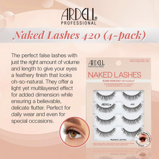 Ardell_Naked_Lashes_420_–_Lightweight_Natural_Strip_Lashes_with_Invisiband,_Reusable_False_Eyelashes,_Multipack,_4_Pair,_1_Pack