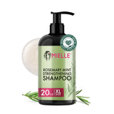 Mielle Organics Rosemary Mint Hair Strengthening Biotin Shampoo - Moisturizing Hair Shampoo for Women and Men to Gently Cleanse, Repair & Protect Strands