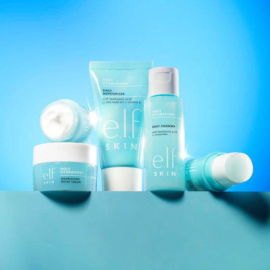 e.l.f._SKIN_Holy_Hydration!_Jet_Set_Hydration_Kit,_Travel_Friendly_Hydrating_Skincare_Set,_Face_Cleanser,_Balm,_Moisturizer,_Eye_Cream_&_Night_Cream,_Vegan_&_Cruelty-Free