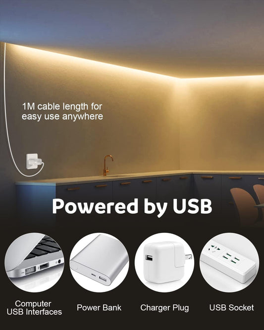 Aclorol_USB_COB_LED_Strip_Lights_Warm_White_Led_TV_Backlight_5V_1M_3.28FT_320Leds_3000K_CRI85+_COB_Flexible_Lights_with_1M_USB_Powered_for_Bedroom_Under_Cabinet_Kitchen_DIY_Lighting_Project
