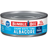 Bumble Bee Chunk White Albacore Tuna in Water, 5 oz Can (Pack of 4) - Wild Caught Tuna - 23g Protein per Serving, High in Omega-3s - Non-GMO Project Verified, Gluten Free, Kosher