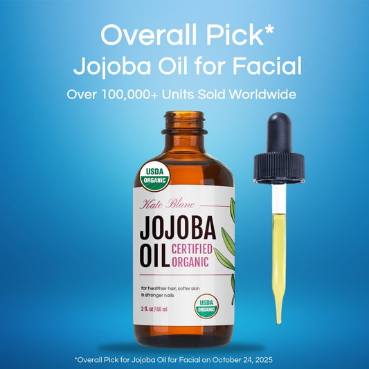 Kate_Blanc_Cosmetics_Jojoba_Oil_Organic_for_Hair,_Skin_&_Face_(4oz,_100%_Pure,_Cold_Pressed,_Unrefined,_Natural,_Hexane_Free,_Glass_Bottle)