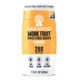 Lakanto Liquid Monk Fruit Extract Drops, Erythritol Free Sugar Substitute Sweetener For Tea, Coffee, Water & Smoothies, Sugar Free, Low Calorie, Zero Sugar, Vegan, Keto, Original Flavor, 1.76 Fl Oz