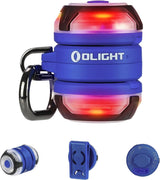 OLIGHT Gober 2 Safety Light, High Visibility Beacon LED with 6 Color Settings and 4 Lighting Modes, USB-C Rechargeable Flashing Warning with Clip for Running, Cycling, Camping, Dog Walking(Blue)