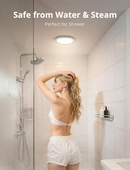 Combuh_Battery_Operated_Shower_Light_Waterproof_Inside,_Rechargeable_Motion_Sensor_Ceiling_Lights_Battery_Powered_with_Remote,_No_Wiring_Magnetic_Cordless_LED_Overhead_Lighting_for_Closet_Hallway