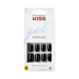 KISS Gel Fantasy Press On Nails, Nail glue included, Aim High', Short Size, Squoval Shape, Includes 28 Nails, 2g Glue, 1 Manicure Stick, 1 Mini File, 1 Adhesive Tab Nail Art Nail Care