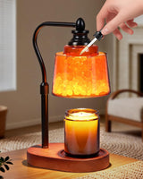 3-in-1 Candle Warmer Lamp with Timer Dimmable, Himalayan Salt Lamp & Passive Diffuser, Gifts for Women, House Warming Gifts New Home Decor, Wax Melt Warmer for Jar Candles