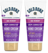 Gold Bond Age Renew Crepe Corrector Hand Cream, Replenishing & Smoothing Formula, 3 oz.