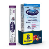 Pedialyte Electrolyte Powder | Hydration Drink for Kids & Adults | Variety Pack: Grape, Strawberry Fruit Punch, and Apple