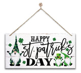 Hanging St. Patrick's Day Wooden Decor - 'Let the Shenanigans Begin' Wall Art, Home & Door Sign, Shamrock Theme