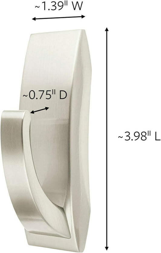 Command_Modern_Reflections_Large_Metal_Bath_Hook,_Satin_Nickel,_1-Hook_with_Water-Resistant_Strips,_Organize_Damage-Free