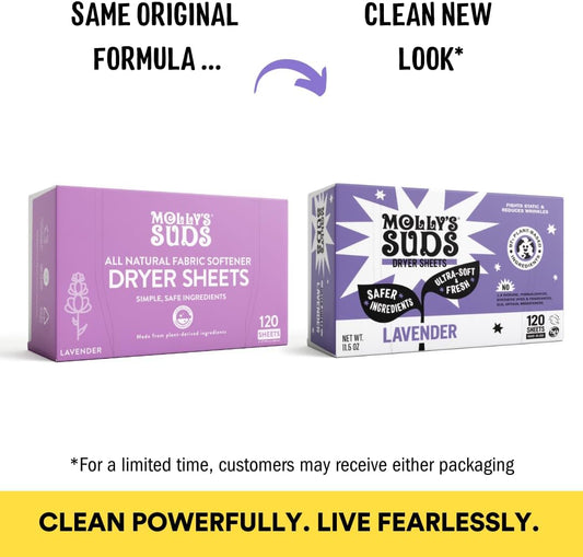 Molly's_Suds_Fabric_Softener_Dryer_Sheets_for_Sensitive_Skin_|_Plant-Based_Static_Reducer,_Plastic-Free_Packaging_|_Lavender_(120_Sheets)