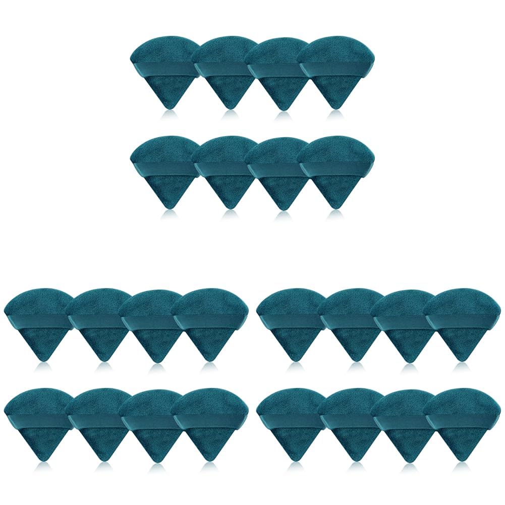 8 Pieces Triangle Powder Puff Face Soft Triangle Makeup Puff Velour Cosmetic Foundation Blender Sponge Beauty Makeup Tools (Pack of 3)