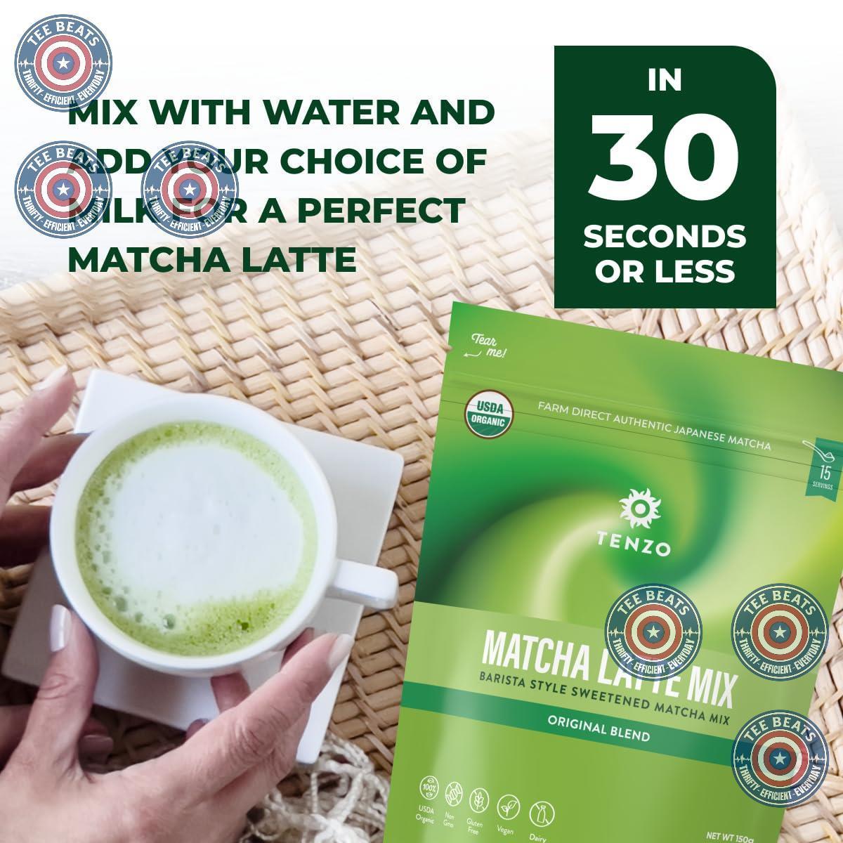 Tenzo_Matcha_Green_Tea_Powder,_Organic_Cafe_Sweetened_Latte_Ceremonial_Barista_Crafted_Mix_-_Authentically_Japanese_(5.29_Ounce)