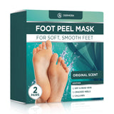 Foot Peel Mask - 2 Pack of Regular Skin Exfoliating Foot Masks for Dry, Cracked Feet, Callus, Dead Skin Remover - Feet Peeling Mask for Soft Feet
