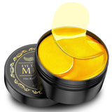 Under Eye Patches - 60 Pcs - Gold Eye Mask- Puffy Eyes & Dark Circles, Under Eye Bags and Smooth Wrinkles, Eye Skin Care Pads With Collagen, Hyaluronic Acid & Castor Oil