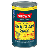 Snow's All Natural Clam Juice, 8 Fluid oz Bottle - Gluten Free, Keto Friendly - Great for Pasta & Seafood Recipes