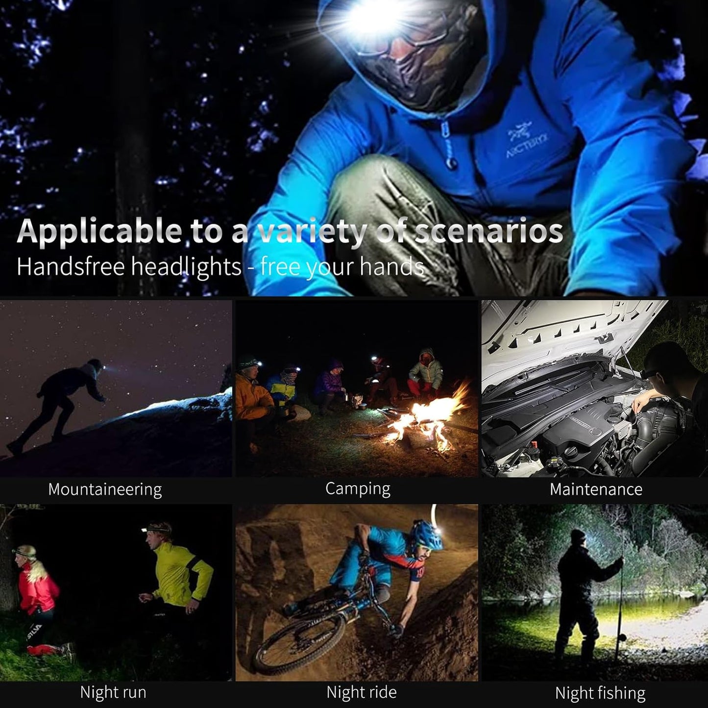 DARKBEAM_COB_Floodlight_Headlamp_USB_Rechargeable_with_Red_Light,_2000_Lumen_LED_Headlight_-_Car_Maintenance_and_Night_Construction_6-10_Hours_Long_Battery_Life