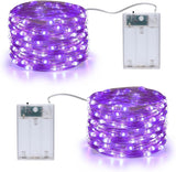 Joomer LED Fairy Lights Battery Operated, 2 Pack Each 16FT 50 LED Cuttable Starry Lights with Timer for Bedroom, Parties, Wedding Christmas Indoor Decor (Warm White)