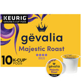 Gevalia Majestic Roast Bold Roast K‐Cup Coffee Pods, 10 ct Box