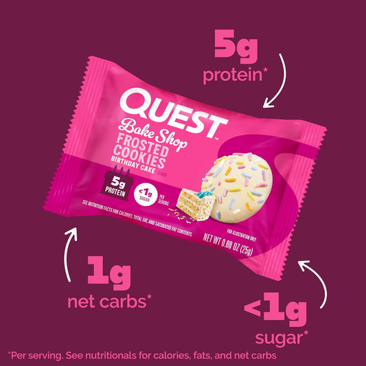 Quest_Nutrition_Frosted_Protein_Cookies,_Birthday_Cake,_<1g_Sugar,_5g_Protein,_1g_Net_Carbs,_Gluten_Free,_8_Cookies