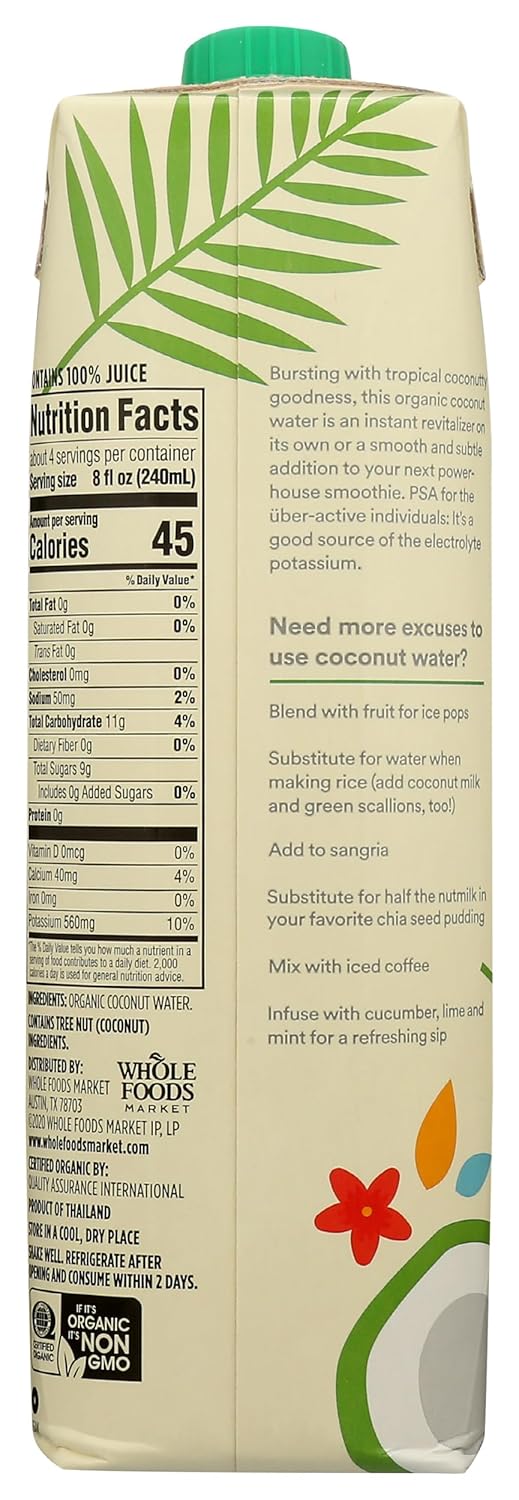 365_by_Whole_Foods_Market,_Organic_Coconut_Water,_100%_Pulp-Free_Juice,_33.8_Fl_Oz