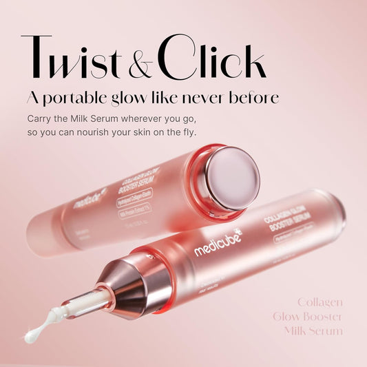 Medicube_Collagen_Glow_Booster_Milk_Serum_-_Twist_&_Click_-_Radiance_&_Hydration_with_Niacinamide,_Milk_Protein_Extract,_Hydrolyzed_Collagen_-_Illuminates_&_Firms_Skin_-_Korean_Skin_Care,_0.50_oz