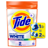Tide Power PODS White Laundry Detergent Pacs, Brilliant Whitening + Color Protect