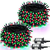 LED Christmas Lights, 13 Modes Extendable Christmas Tree Lights with Timer & Memory, Waterproof Twinkle Fairy Lights Green Wire Outdoor String Lights Indoor for Xmas Tree