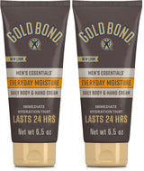 Gold Bond Men's Essentials Everyday Moisture Daily Body & Hand Cream, 6.5 oz., With Vitamin C
