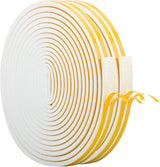 CloudBuyer Door Weather Stripping, Soundproof Insulation Seal Strip for Windows with Self-Adhesive Protection (White, 33Ft)
